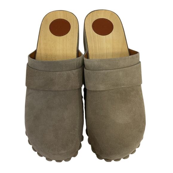 Chloe Suede Dark Greige Joy Clogs Size 39 EU / US 9 NWT - Picture 4 of 5